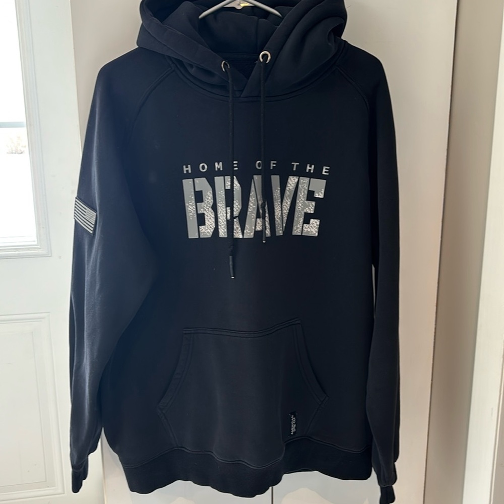 Men’s home of the brave hoodie sz XL black